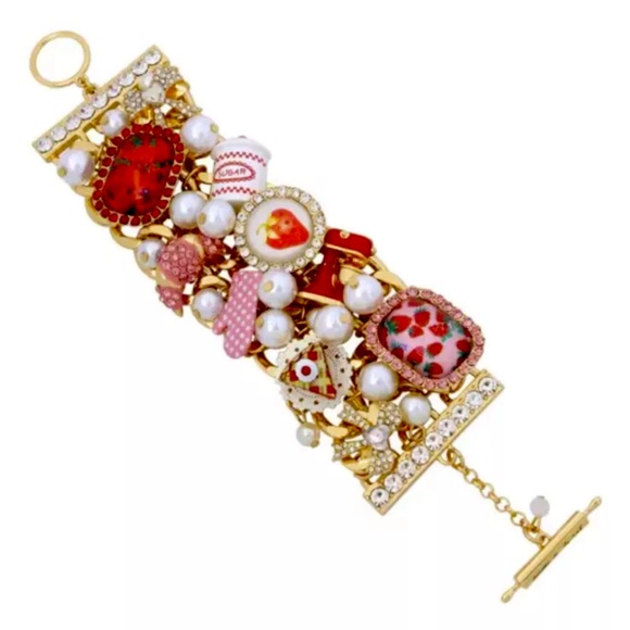 Betsey Johnson NWT Baby Cakes Kitchen Accessories Multi Colored Bracelet (J031) - Picture 5 of 8